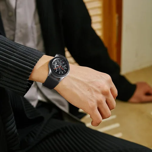 Miniatura 5 de Easuny Compatible con Samsung Galaxy Watch 3 de 1.772 pulgadas/Galaxy Watch de 1.872 pulgadas/Gear S3 Frontier, correa de silicona de liberación