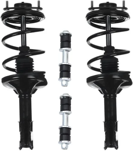 Miniatura 43 de Detroit Axle - Kit de 4 piezas RWD Puntales Delanteros Barras Estabilizadoras para Ford F-150 2021 2022 2023 2024, 2 Puntales con Resorte Helicoidal