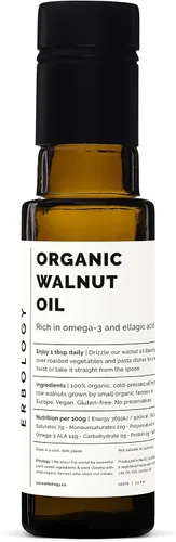 Miniatura 9 de Erbology Aceite de semilla de chía orgánico de 3.4 onzas líquidas, prensado en frío, rico en omega-3 (66%) y vitamina E (330% RI), sin aditivos ni