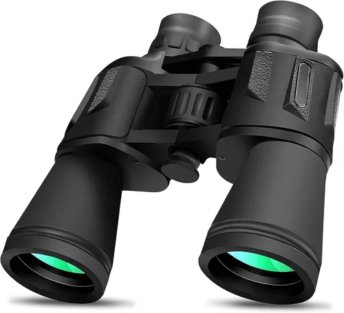 Prismáticos de 10 x 50 para adultos, óptica HD para observación de aves, caza y actividades al aire libre, resistente al agua, a prueba de golpes y