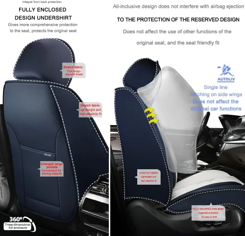 Miniatura 5 de 5 fundas de asiento para Chevy Aveo 2005-2023, fundas de asiento de automóvil de cuero, impermeables, antideslizantes, suaves, cómodas fundas