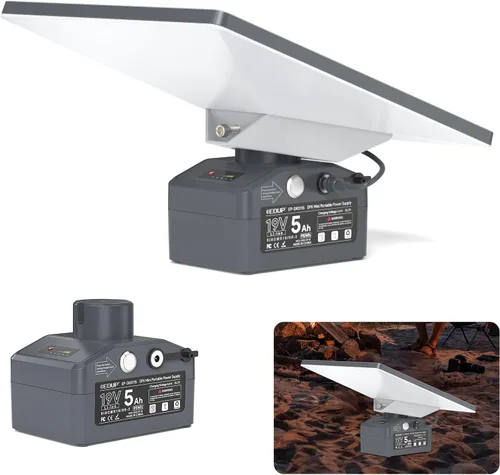 Paquete de Batería Starlink Mini con Cargador, Soporte de Banco de Energía Portátil Impermeable para Plato Starlink Mini, Fuente de Alimentación