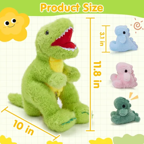 Miniatura 2 de WEWILL Conejito de peluche de 18 pulgadas, 5 piezas, juguete de peluche con 4 conejos bebés, regalos para cumpleaños y Pascua, color gris
