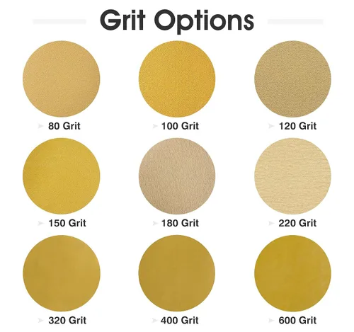 Miniatura 4 de 100 PIEZAS Discos de lija de 6 pulgadas PSA de grano 180 autoadhesivos de respaldo adhesivo para lijadora DA, papel de lija para acabado de madera