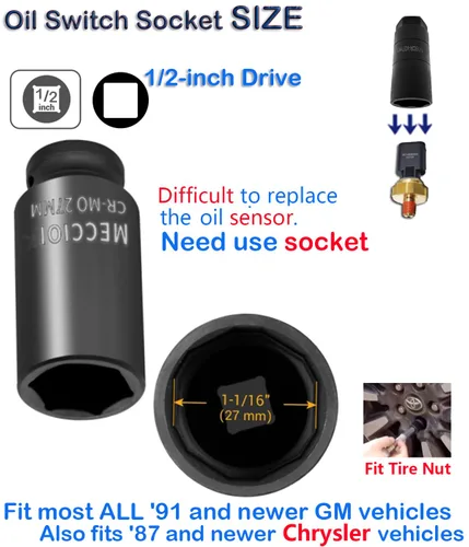 Miniatura 3 de 5149062AA Sensor de presión de aceite para Dodge, Jeep, Chrysler, Ram, Cherokee, Unidad de envío de aceite, Interruptor emisor del sensor de presión