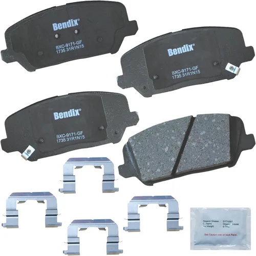 Miniatura 32 de Pastillas de freno delanteras cerámicas Bendix Priority1 CFC2302 para Hyundai Elantra 2021, Sonata 2022-2020, Kia K5 2023-2021