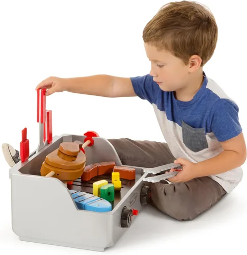 Miniatura 8 de Melissa & Doug Juego de Comida de Juguete de Barbacoa de Madera con Asador y Parrilla (24 piezas)