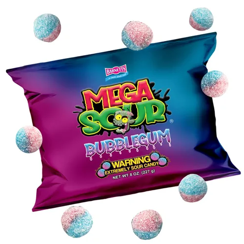 Miniatura 16 de Barnetts - Mega Sour Candy Apple 3.67 oz - Bolsas dulces de moda - Dulces tradicionalmente hechos a mano - Revestimiento agrio dura 20 segundos