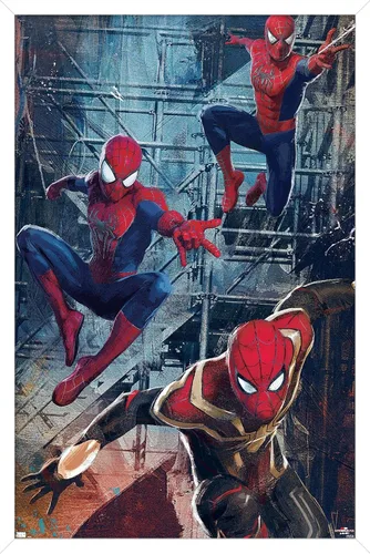 Miniatura 8 de Trends International Marvel Spider-Man: No Way Home - Póster de pared de trío, 14.725 x 22.375 pulgadas, versión premium sin marco