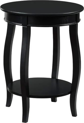 Miniatura 18 de Powell Mesa redonda para muebles con estante, color negro
