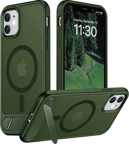 Miniatura 123 de Funda para iPhone 11 con compatibilidad magnética, [Soporte invisible incorporado][Compatible con MagSafe]