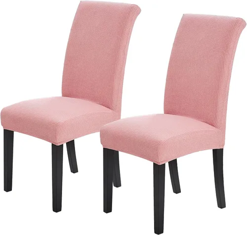 Miniatura 55 de Joccun Fundas para Sillas de Comedor Juego de 2, Fundas Elásticas para Sillas de Comedor Fundas para Sillas de Comedor Protector de Asiento, Funda