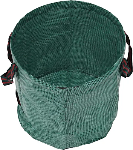 Miniatura 5 de 3 bolsas de basura reutilizables de 27 galones para jardín, plegables para exteriores, bolsas de basura independientes con asas, bolsas de basura