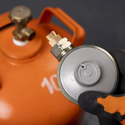 Miniatura 4 de Adaptador de botella de gas de 4 piezas, convertidor profesional de tanque de propano para un fácil llenado compatible con cilindros de gas europeos