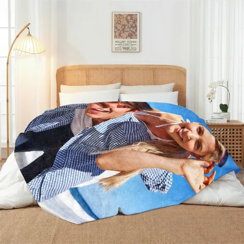 Miniatura 6 de ShineSand envía al día siguiente, cobija personalizada con texto de foto - impresa en EE. UU., cobijas con fotos personalizadas, regalos de Navidad