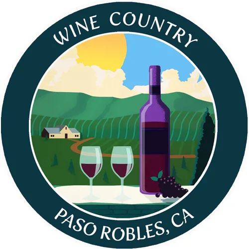 Miniatura 7 de Vinyard - Wine Country - Paso Robles, California 3.5 pulgadas DIY Adhesivo de vinilo adhesivo de aventura vacaciones tema novedad apliques Columbia