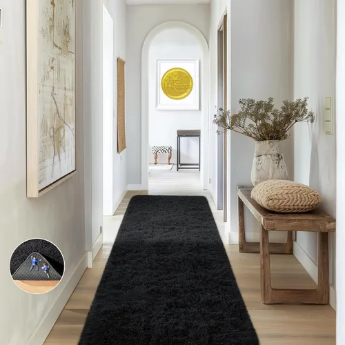 Miniatura 124 de Ophanie Alfombra Verde de Césped, Alfombras de Área para Dormitorio, Alfombra Shag Esponjosa de 4x6 pies, Suave Peluda Afelpada Linda para Niños 7