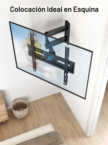 Miniatura 5 de Pipishell Soporte de pared para TV de movimiento completo para la mayoría de televisores planos y curvos de 26 a 60 pulgadas de hasta 77 libras
