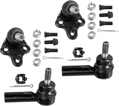 Miniatura 283 de Detroit Axle – Kit de suspensión delantera para Hyundai 2013-2018 Santa Fe 2 enlaces de barra de estabilizador 4 varillas de amarre interiores