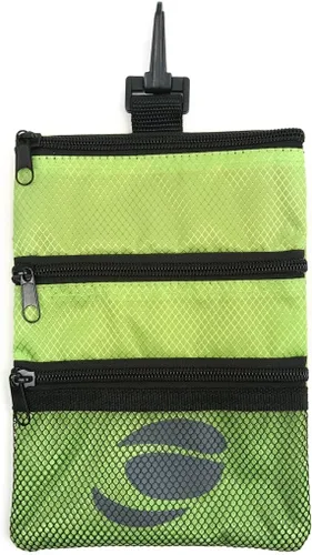 Miniatura 10 de Orlimar Bolsa de accesorios de golf desmontable, 3 bolsillos con cremallera para objetos de valor y accesorios de golf, se engancha a tu bolsa