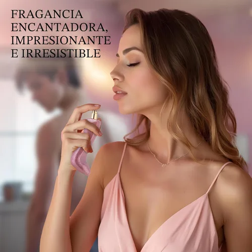 Miniatura 5 de Bad Girl Glitter Edition – Fragancia floral oriental para mujer – Notas superiores de almendra, café, bergamota y limón – Aroma base de haba tonka