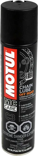 Miniatura 3 de Motul Juego de cuidado de cadena: limpiador de cadena (C1) y lubricante de cadena todoterreno (C3), juego de mantenimiento de motocicleta, seguro