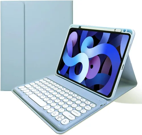 Miniatura 19 de kaitesi Funda de teclado para iPad A16 de 11ª generación de 11 pulgadas 2025, iPad de 10ª generación de 10.9 pulgadas 2022, funda de teclado