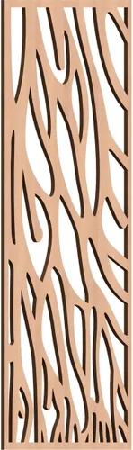 Miniatura 32 de 9 3/8"W x 24 3/8"H x 1/4"T Bristol Decorativos Paneles de Pared de Madera Calado, Cereza