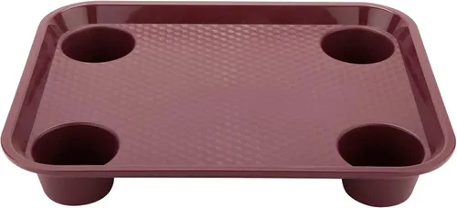 Miniatura 15 de G.E.T. FT-14-BK Bandeja para cafetería/comida rápida, sin BPA, 14 x 10.75 pulgadas, color negro (juego de 12)