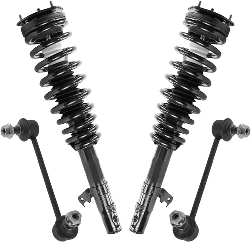 Miniatura 32 de Detroit Axle - Kit de 4 piezas RWD Puntales Delanteros Barras Estabilizadoras para Ford F-150 2021 2022 2023 2024, 2 Puntales con Resorte Helicoidal