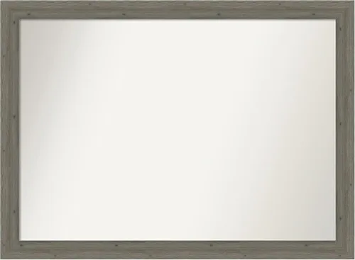 Miniatura 12 de Amanti Art Espejo de pared personalizado no biselado (24.5 x 24.5 pulgadas), marco gris marrón alta, varios tamaños personalizados, espejo de baño