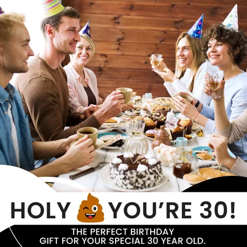 Miniatura 4 de Papel higiénico para decoración de cumpleaños número 30 para hombres y mujeres, diseño divertido, gran risa divertida, ecológico, ultra suave