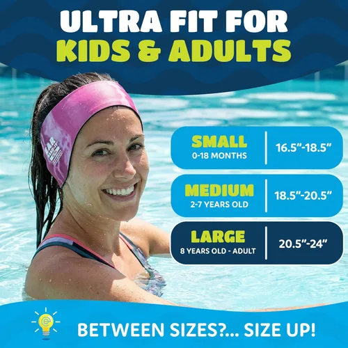 Miniatura 6 de Earvolution Ear Band-It Ultra Swimming Headband for Kids and Adults - Invented by Ear, Nose, and Throat Physician - Custom Anti-Slip Grip Neoprene