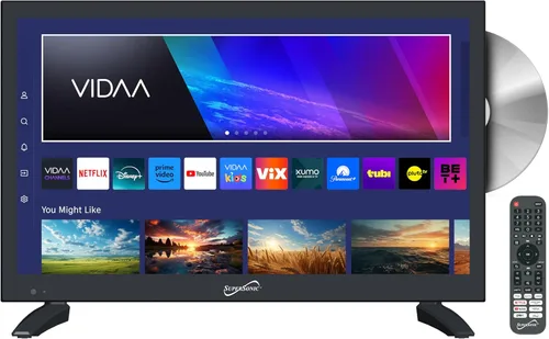 Miniatura 8 de Supersonic SC-2426SDVD 24 pulgadas LED Smart HDTV con reproductor de DVD, sistema ATSC y NTSC, 3X HDMI, 1080p, WiFi, USB, OSD multiidioma