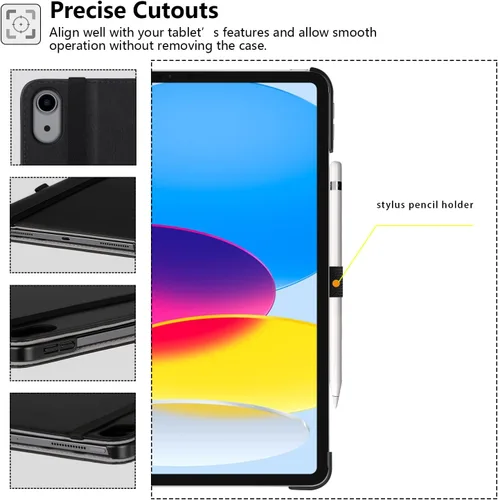 Miniatura 5 de ZtotopCases Funda para iPad (A16) de 11ª generación de 11 pulgadas 2025, Funda para iPad de 10ª generación de 10.9 pulgadas 2022, Funda Folio