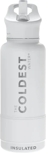 Miniatura 132 de Coldest - Botella para agua con tapa que incluye pajilla, térmica y metálica (acero inoxidable), para hombres y mujeres, color morado