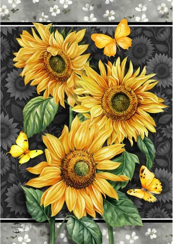 Miniatura 13 de Briarwood Lane Bandera de jardín de verano con girasoles campestres, diseño floral de granero, 12.5 x 18 pulgadas Girasoles de campo