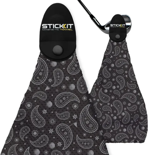 Miniatura 21 de STICKIT Toalla de golf magnética – Ultra absorbente con tejido de gofre de microfibra – Toalla de golf con imán para bolsas, palos y carritos