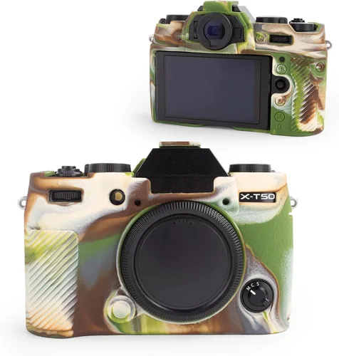 Miniatura 8 de MUZIRI KINOKOO Funda de silicona compatible con cámara digital Fujifilm X-T50 XT50, goma suave Fuji XT50 X-T50 con superficie esmerilada, agarre
