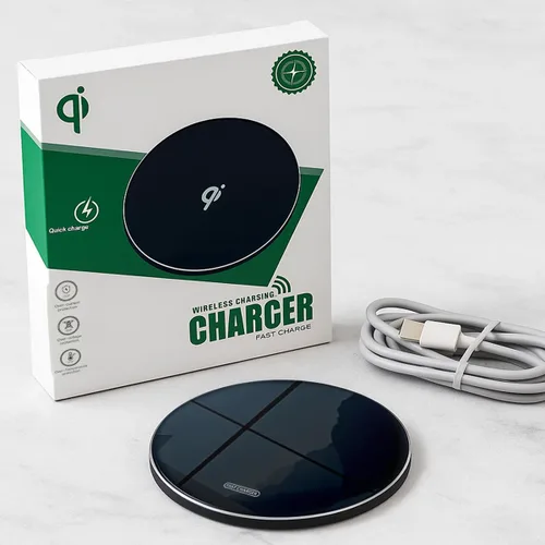 Miniatura 9 de Cargador inalámbrico rápido de 15 W, compatible con teléfonos Samsung S25/iPhone 17/Android y AirPods/Galaxy Buds, almohadilla de carga