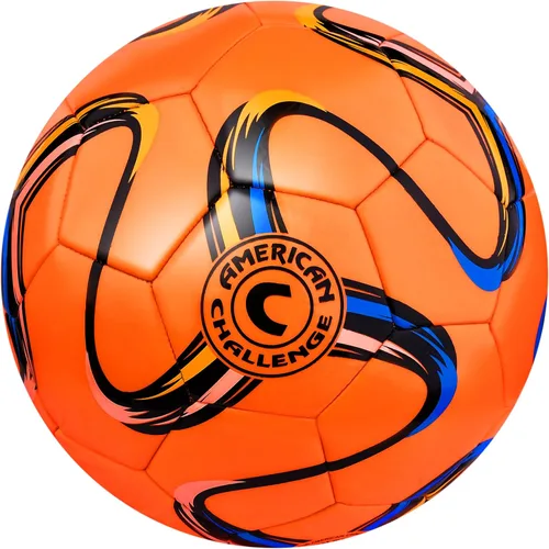 American Challenge Brasilia - Balón de fútbol – Tamaños 5, 4, 3 y 2 – Balón de fútbol de entrenamiento para jóvenes y adultos para práctica, juegos