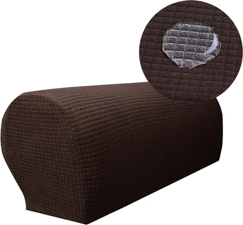 Miniatura 9 de Fundas repelentes al agua para reposabrazos de sofá, tela elástica de elastano, antideslizante, protector de muebles, fundas para sillón reclinable