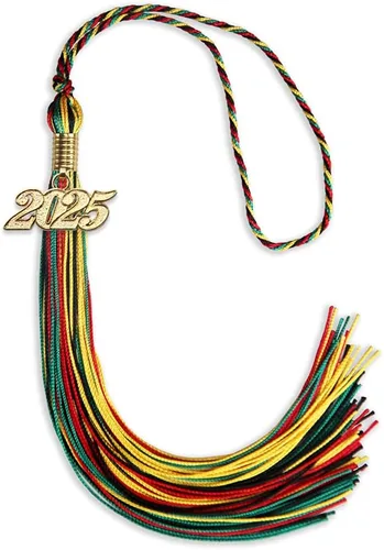 Miniatura 194 de Endea Graduation - Borla de doble color mixto con fecha dorada (negro/dorado antiguo, 2021)