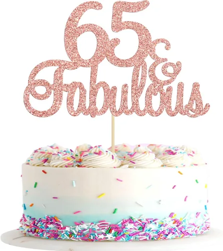 Miniatura 9 de Gyufise 1 decoración de pastel de 10 y fabulosa decoración de pastel de oro rosa con purpurina de diez y fabulosos adornos para tartas de feliz 10º
