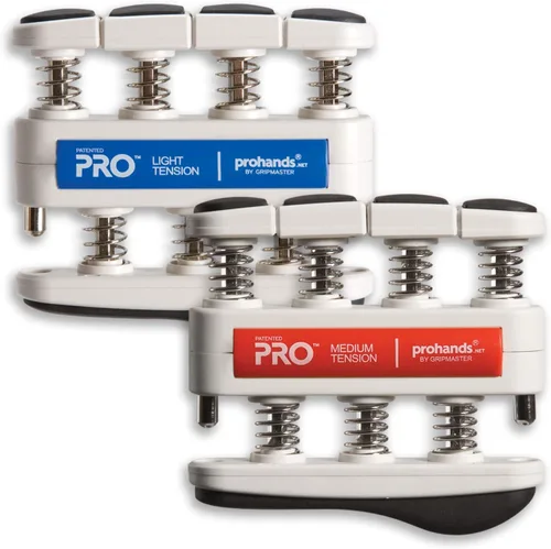 Miniatura 14 de Prohands PRO Ejercicio de Mano, Ejercitador de Dedos (Fortalecedor de Agarre de Mano), con Resorte, Sistema de Pistón de Dedos, Aislamiento