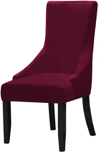Miniatura 20 de Juego de 1 fundas elásticas para silla con respaldo de ala, protector reutilizable para silla de brazo, protector lavable para silla de comedor