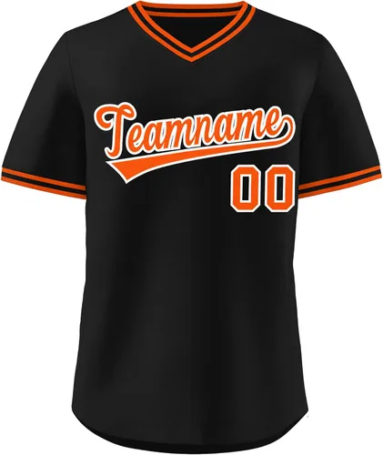 Miniatura 17 de KXK - Camiseta de béisbol personalizada con nombre y número cosidos, estilo Hip Hop, con cuello en V, atlética, para hombres, mujeres y jóvenes