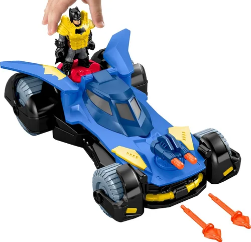 Miniatura 3 de Fisher-Price Imaginext Scooby-Doo Transforming Mystery Machine, DC Super Friends Batmobile, Multicolor