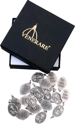 Miniatura 2 de Medalla a Granel Lote de 20 Colgante de Santo de Metal (San Pedro), Metal