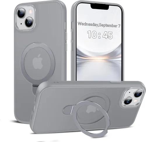 Miniatura 35 de LeYi para iPhone-13 Funda/iPhone-14 Fundas: con soporte para MagSafe i Phone 13Funda con anillo magnético iPhone14 iPhone13 Cubierta Funda para Negro